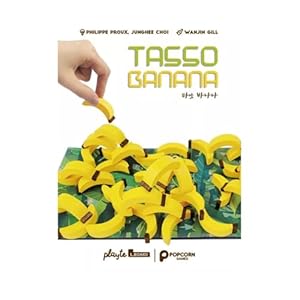 Tasso Banana, Small Box Dexterity Game About Stacking Your Bananas, Wooden Pieces - 25th Century Games