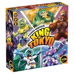 IELLO: King of Tokyo, New Edition, Strategy Board Game, Space Penguin Included in the Box, For 2 to 6 Players, 30 Minute Play Time, For Ages 8 and Up