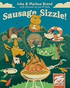 Sausage Sizzle, Press Your Luck Dice Rolling Game Featuring Australian Animals Stealing Food - 25th Century Games