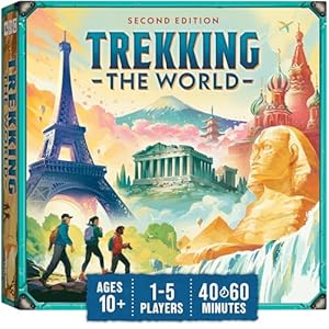 Trekking The World (2nd Edition) - The Award-Winning Family Board Game | Great for Kids Ages 10 and Up | Easy to Learn | Designed for Globetrotters by Underdog Games