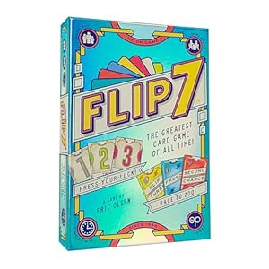USAOPOLY Flip 7, Fast Fun Card Game, Great for Family Game Night, Ages 8+, 3+ Players, 20 Minutes